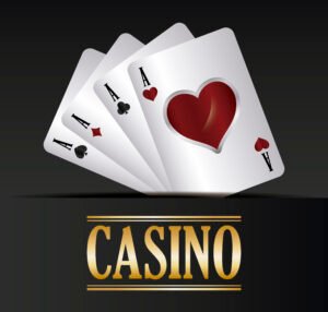 Сasino design with poker cards